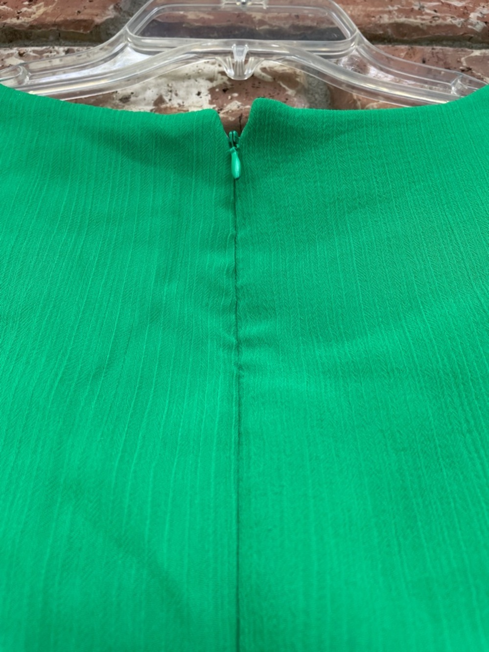 DKNY Emerald Green Chiffon Wrap Midi Dress - Picture 9 of 9